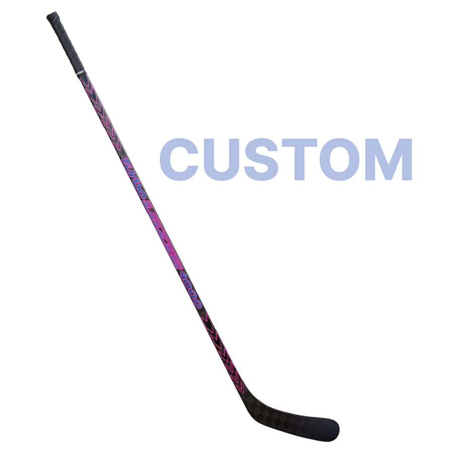 Custom TurboLazer 9000 hockey stick in team colours